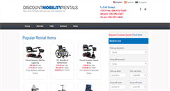 Desktop Screenshot of discountmobilityrentals.com